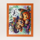 Puzzle de Halloween Highland Cow (Vertical)