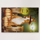 Puzzle de Halloween Pitbull (Horizontal)