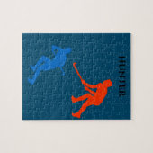 Puzzle de hockey. (Horizontal)