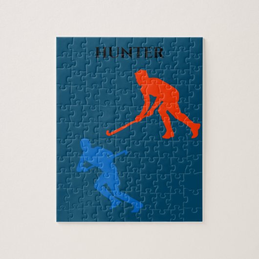 Puzzle de hockey. (Vertical)
