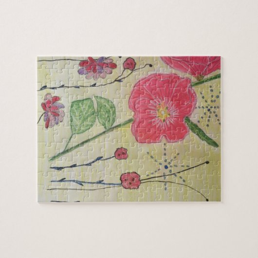 Puzzle de Hollyhocks (Horizontal)