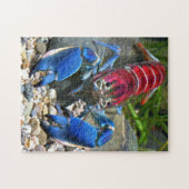 Puzzle de homard bleu griffé (Horizontal)