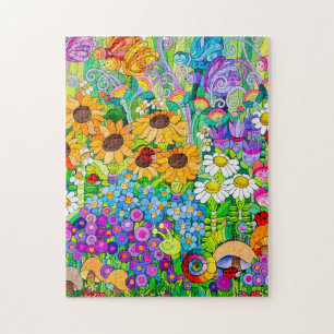 Puzzle de jardin de coccinelle