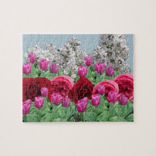 Puzzle de jardin de fleurs mixtes