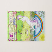Puzzle de jardin de licorne (Horizontal)