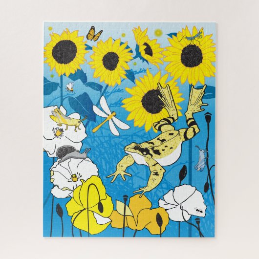 Puzzle de jardin de printemps 16x20 pour les perso (Vertical)