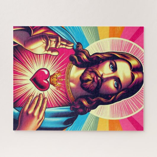 Puzzle de Jésus coloré ! (Horizontal)