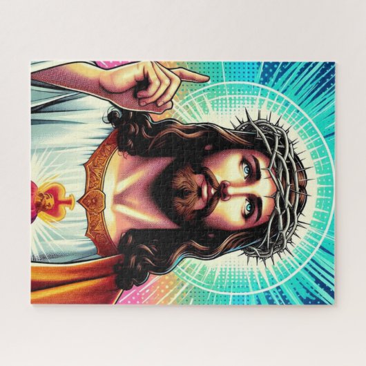 Puzzle de Jésus coloré ! (Horizontal)