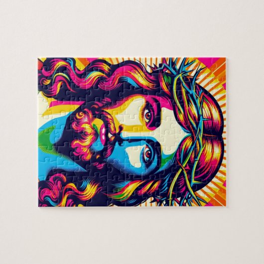 Puzzle de Jésus coloré ! (Horizontal)