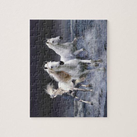 Puzzle de jeu Chevaux blancs (Vertical)