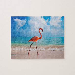 Puzzle de jeu de Flamant rose