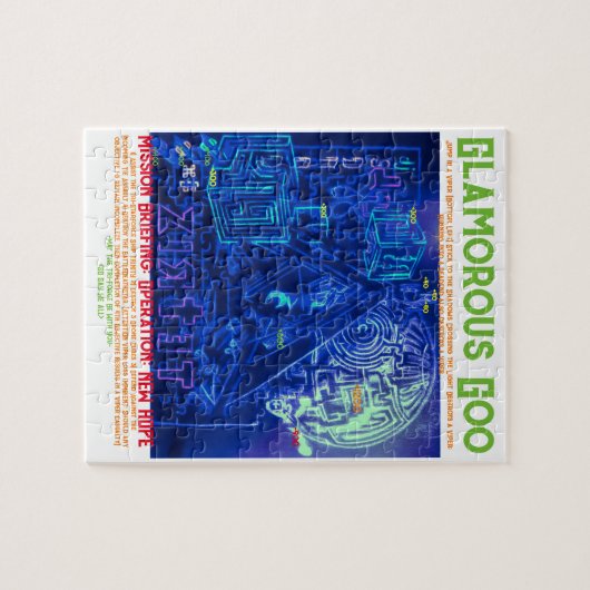 Puzzle de jeu de labyrinthe de bataille spatiale (Horizontal)