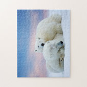 Puzzle de jeu des ours polaires (Vertical)