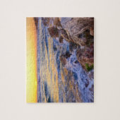 Puzzle de jeu - Scène de coucher de soleil sur la (Vertical)