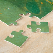 Puzzle de Jigsaw de couleur vert printemps aquarel (Côté)