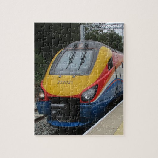 Puzzle de jigsaw du train interurbain (Vertical)