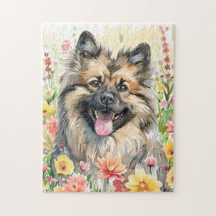 Puzzle de Keeshond à l'aquarelle