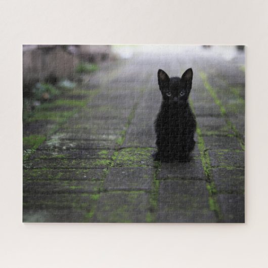 Puzzle de Kitten noir (Horizontal)