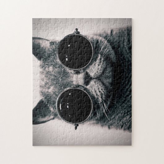 Puzzle de Kitty de lunettes (Vertical)