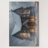 Puzzle de la chapelle celtique d'hiver (Vertical)