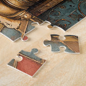 Puzzle de la cheminée de Noël Steampunk (Côté)