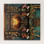 Puzzle de la cheminée de Noël Steampunk (Horizontal)