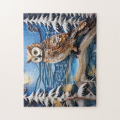 Puzzle de la Chouette d'hiver (Vertical)