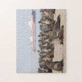 Puzzle de la colonie de phoques devant le navire (Vertical)