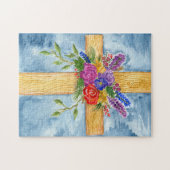 Puzzle de la croix florale (Horizontal)