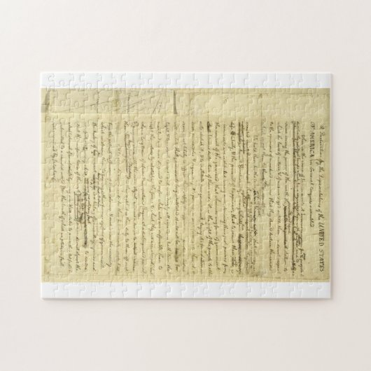 Puzzle de la Déclaration d'indépendance (Horizontal)