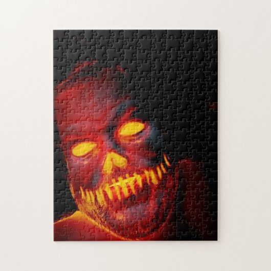 Puzzle de la face effrayante d'Halloween (Vertical)