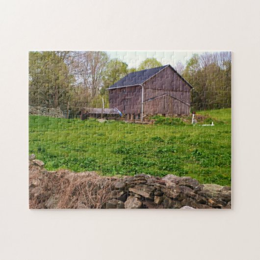 Puzzle de la ferme de la Nouvelle-Angleterre (Horizontal)