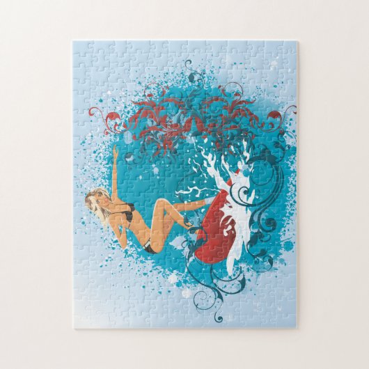Puzzle de la fille 1 de surfer (Vertical)