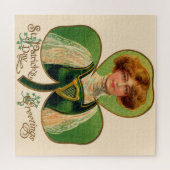 Puzzle de la Fille Irlandaise de la Saint-Patrick (Horizontal)