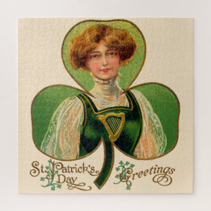 Puzzle de la Fille Irlandaise de la Saint-Patrick