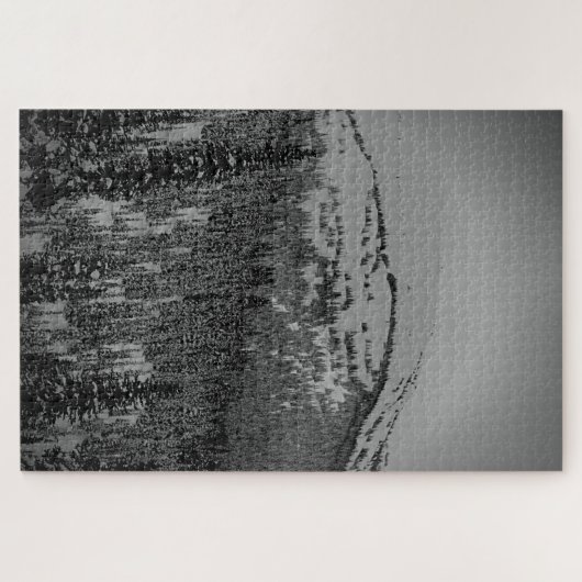 Puzzle de la forêt de neige blanche (Horizontal)