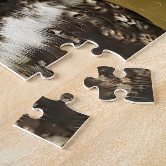 Puzzle de la grande chouette à cornes (Côté)