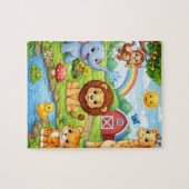 Puzzle de la joyeuse fête de la jungle (Horizontal)