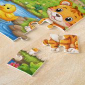 Puzzle de la joyeuse fête de la jungle (Côté)