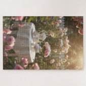 Puzzle de la niche de lecture florale (Horizontal)