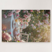 Puzzle de la niche de lecture florale (Horizontal)