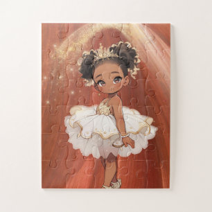 Puzzle de la princesse ballerine afro-américaine