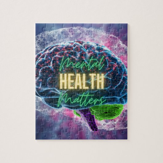 Puzzle de la santé mentale. (Vertical)