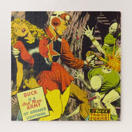 Puzzle de la Secourt spatiale vintage (Horizontal)