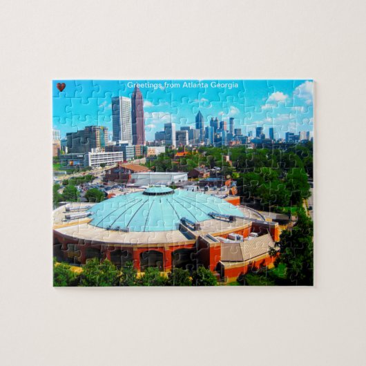 Puzzle de la Skyline d'Atlanta Géorgie (Horizontal)