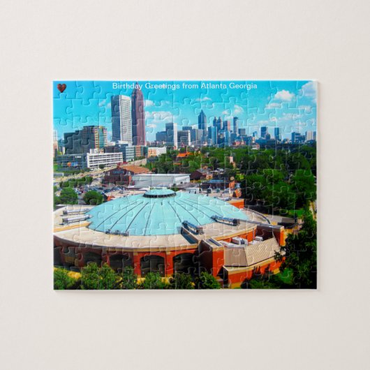 Puzzle de la skyline d'Atlanta Géorgie (Horizontal)