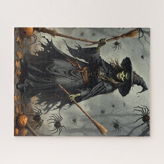 Puzzle de la sorcière effrayante (Horizontal)