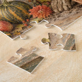Puzzle de la table de récolte d'automne (Côté)