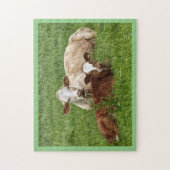 Puzzle de la vache et du veau (Vertical)