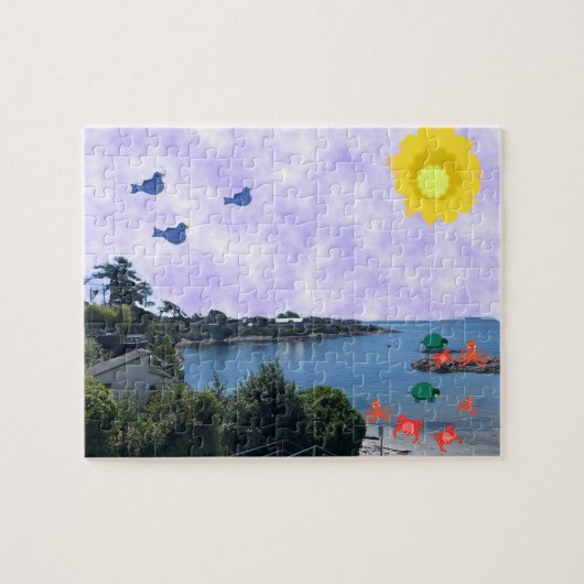 Puzzle de la vie à la plage (Horizontal)